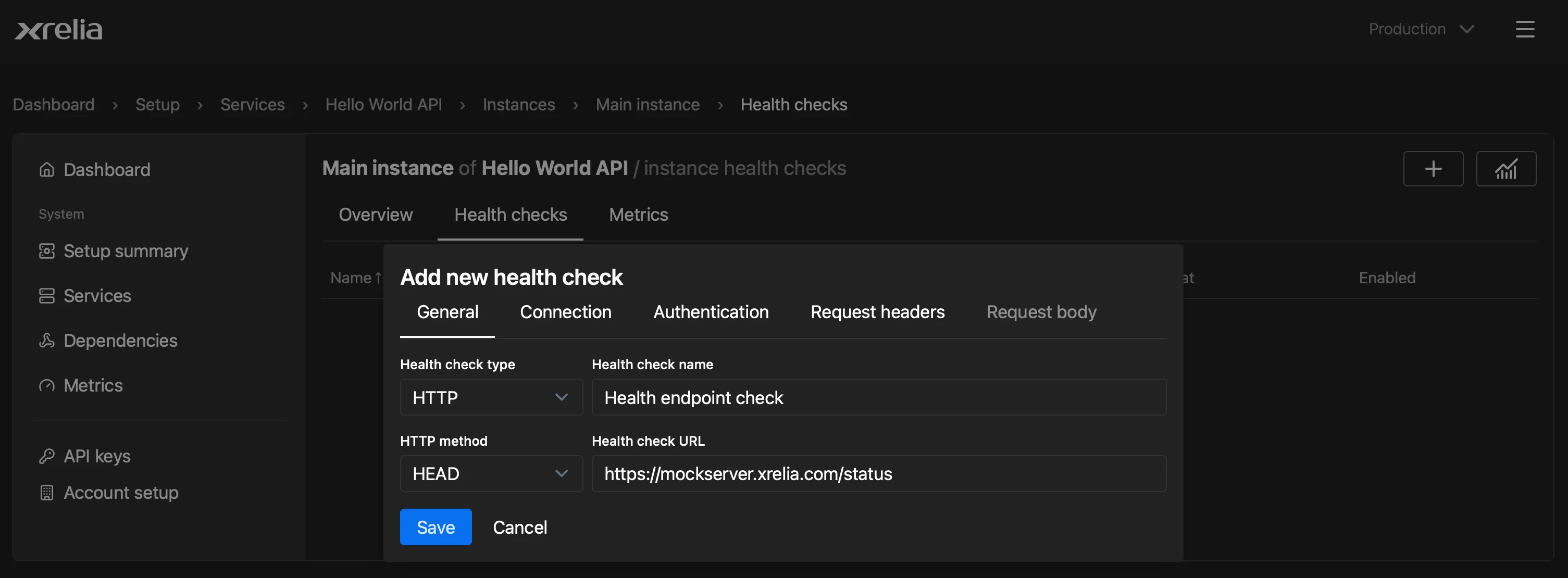 Health check editor Health check editor